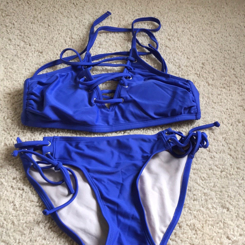 Blue bathing suit